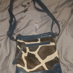 Giraffe Print crossbody bag